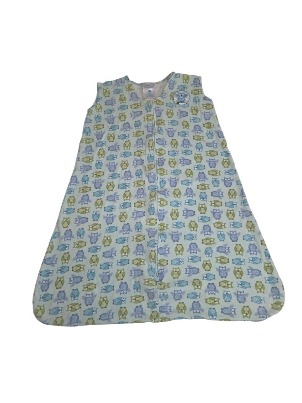 Halo SleepSack M Baby Wearable Blanket Owl Print Blue/Green 4305